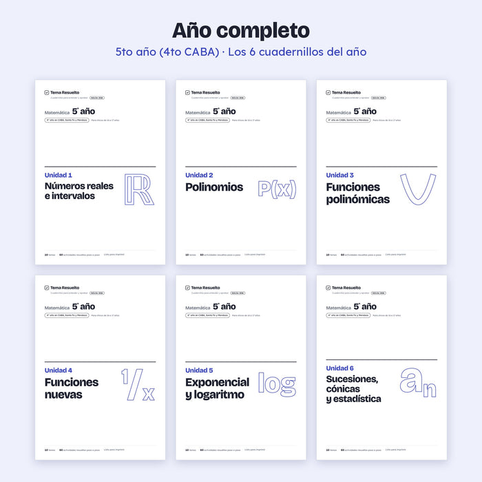 5to año (4to CABA) · Año completo