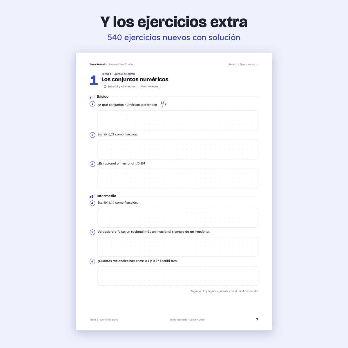5to año (4to CABA) · Año completo + Extras