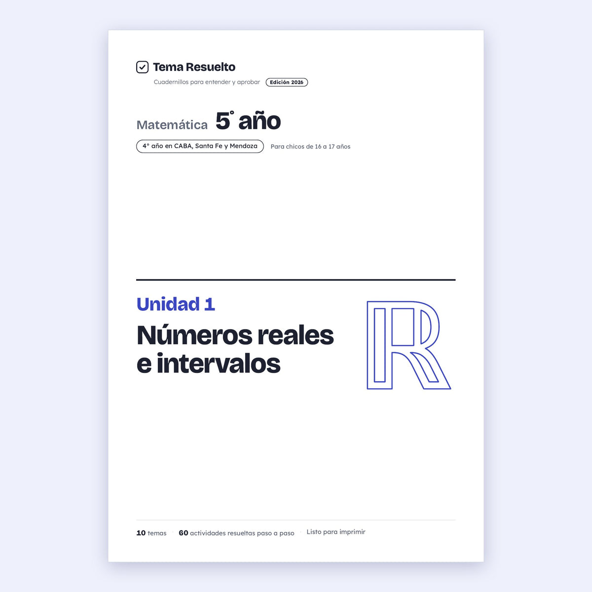 5to año (4to CABA) · Unidad 1: Números reales