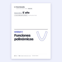 5to año (4to CABA) · Unidad 3: Funciones polinómicas
