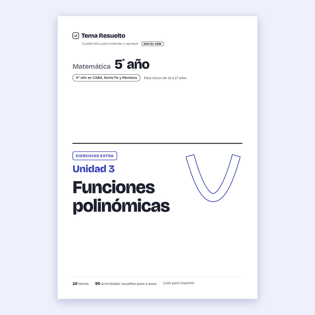 5to año (4to CABA) · Unidad 3: Ejercicios extra