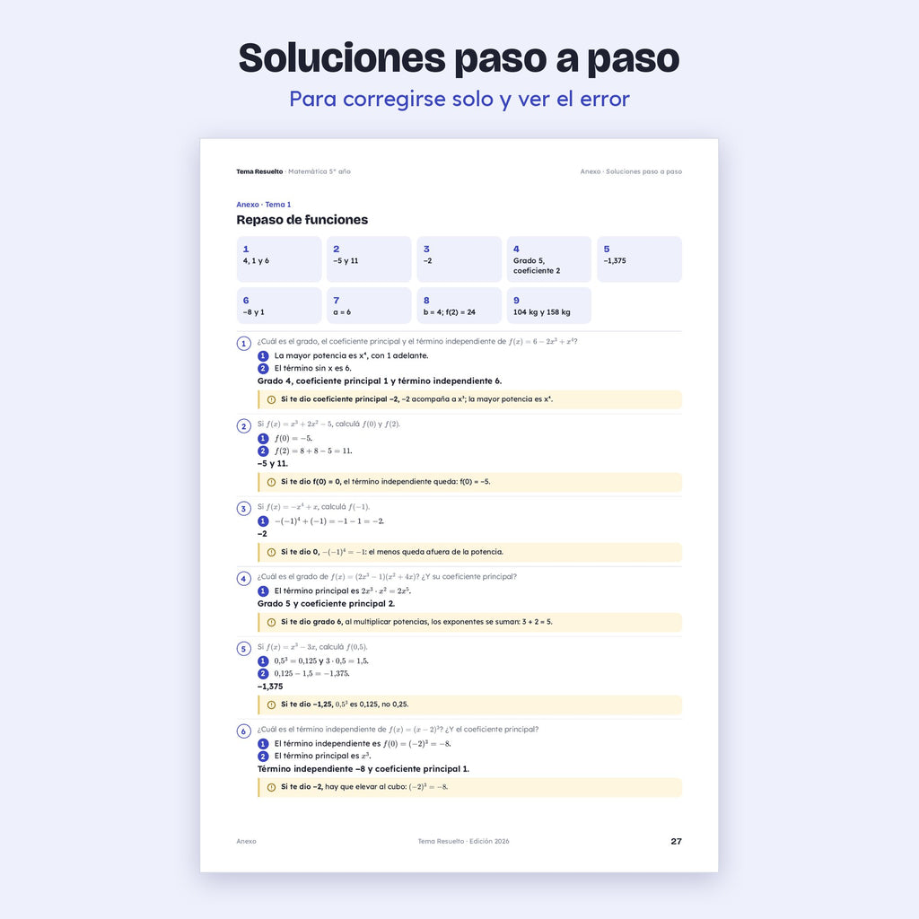 5to año (4to CABA) · Unidad 3: Ejercicios extra