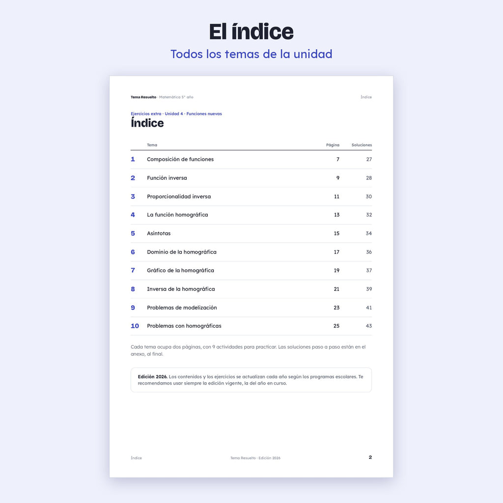 5to año (4to CABA) · Unidad 4: Ejercicios extra