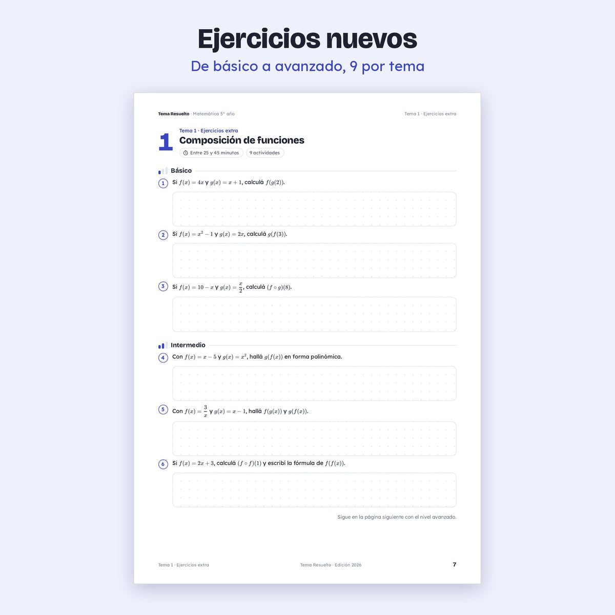5to año (4to CABA) · Unidad 4: Ejercicios extra