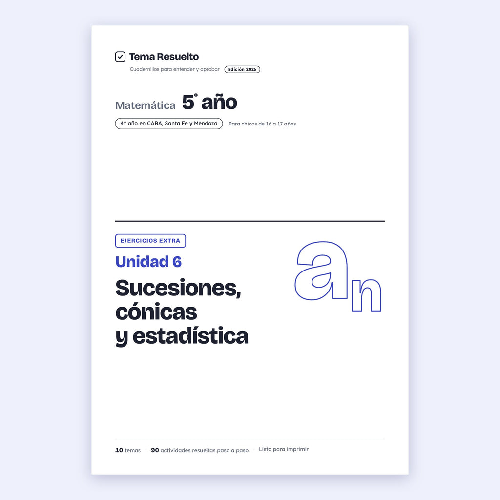 5to año (4to CABA) · Unidad 6: Ejercicios extra