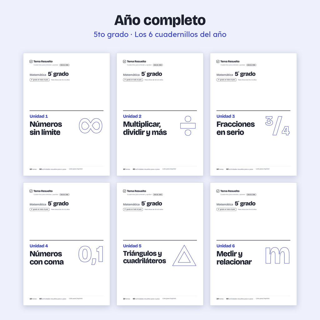 5to grado · Año completo