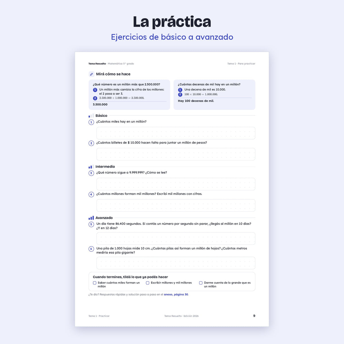 5to grado · Año completo