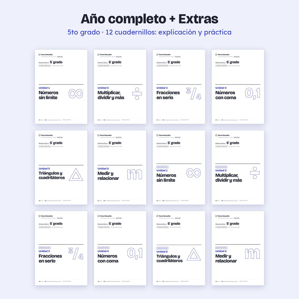 5to grado · Año completo + Extras