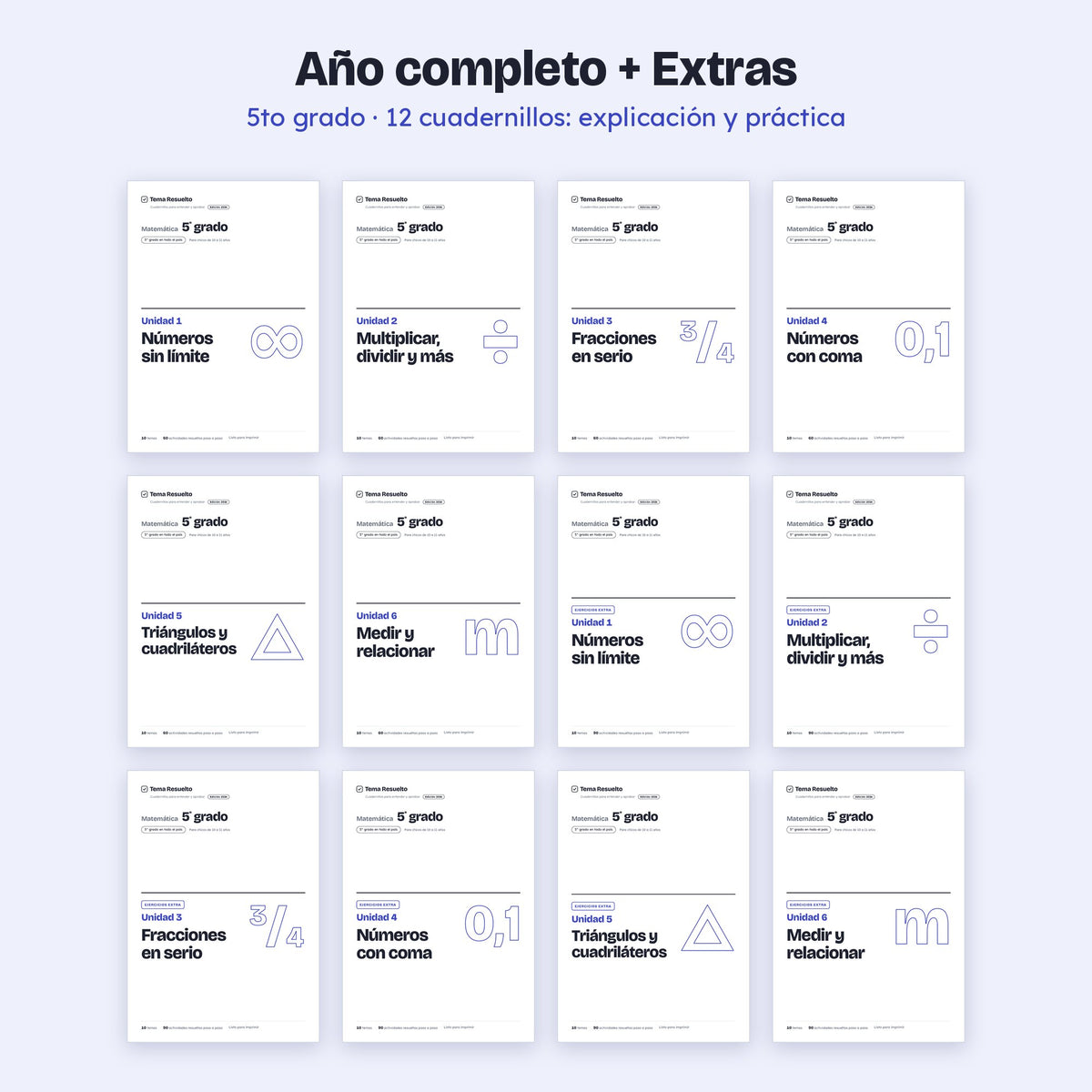 5to grado · Año completo + Extras