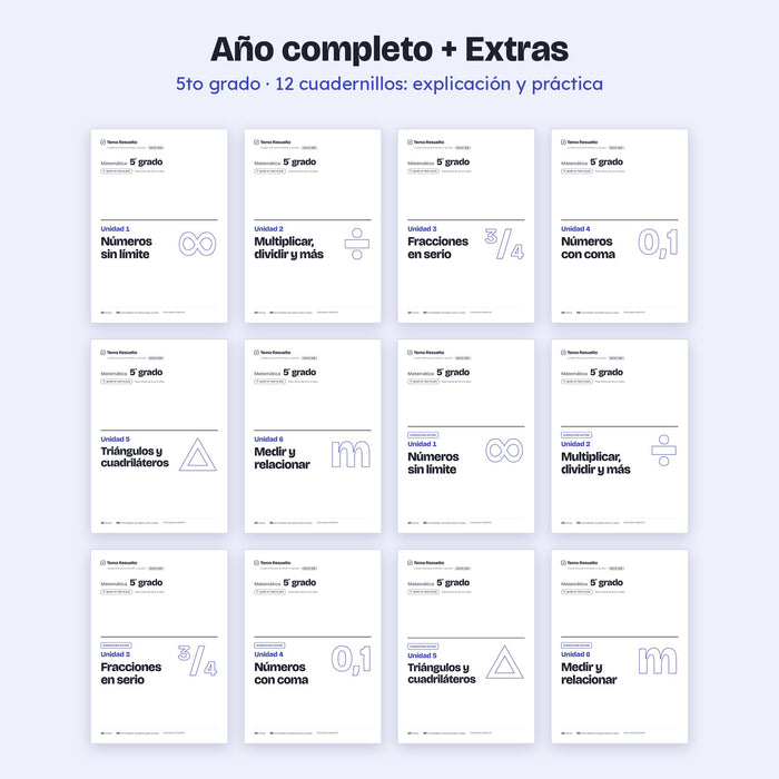 5to grado · Año completo + Extras