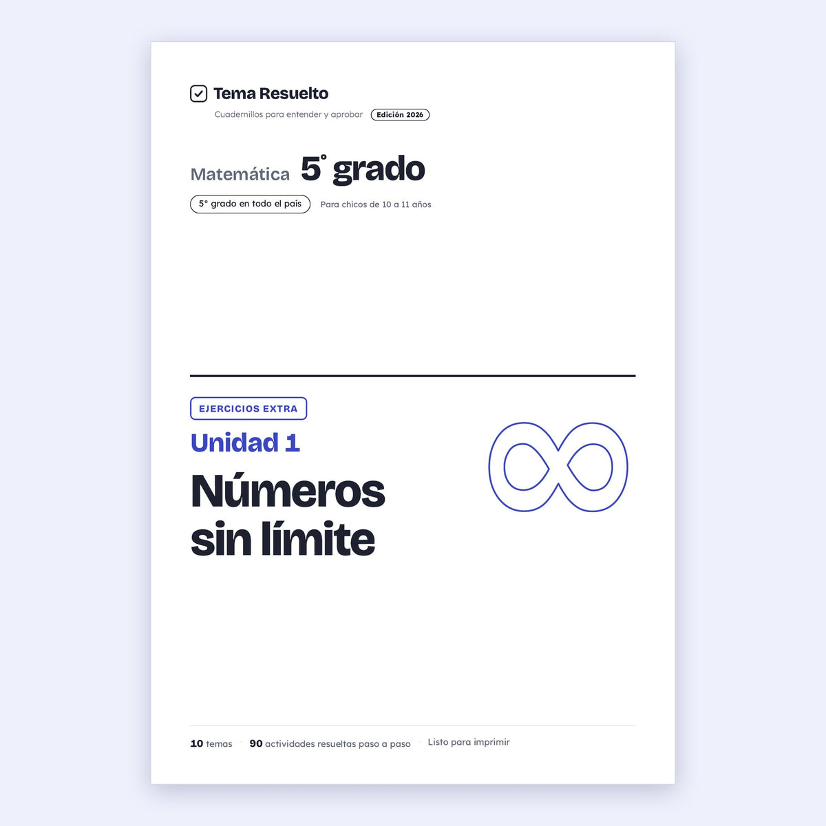 5to grado · Unidad 1: Ejercicios extra