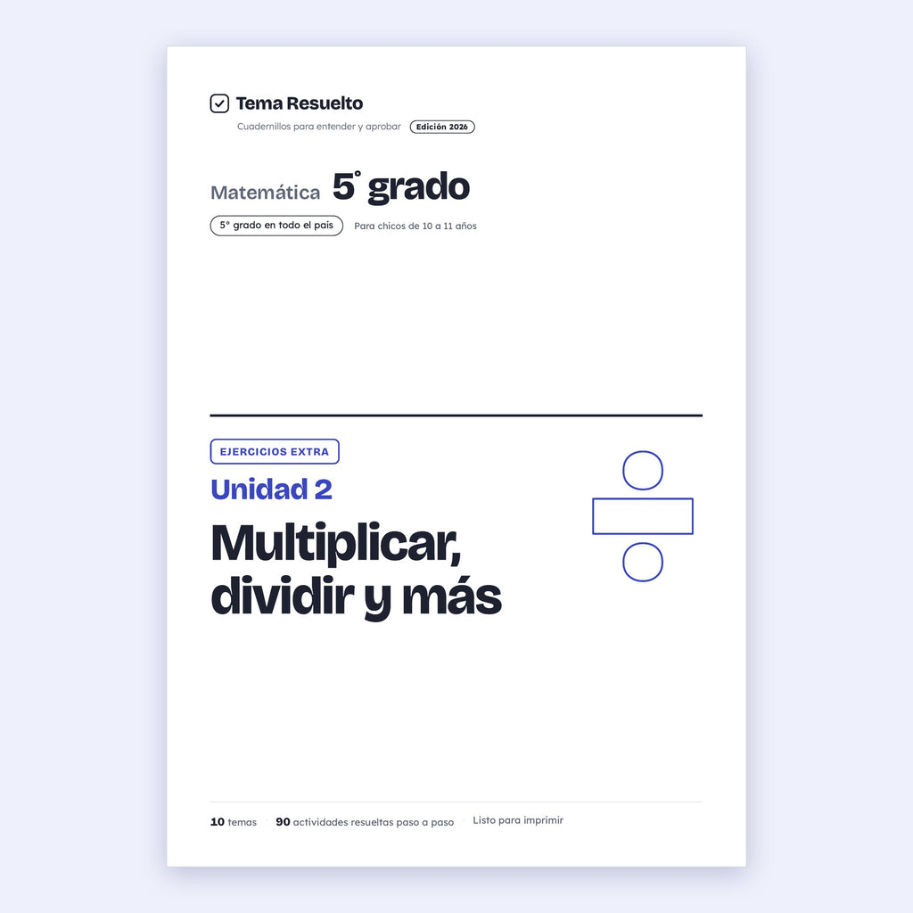 5to grado · Unidad 2: Ejercicios extra
