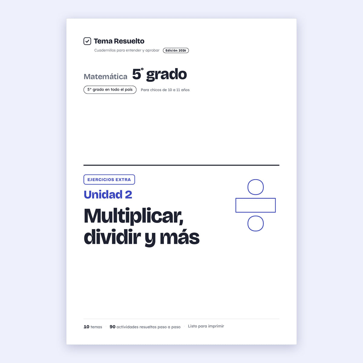 5to grado · Unidad 2: Ejercicios extra