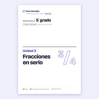5to grado · Unidad 3: Fracciones