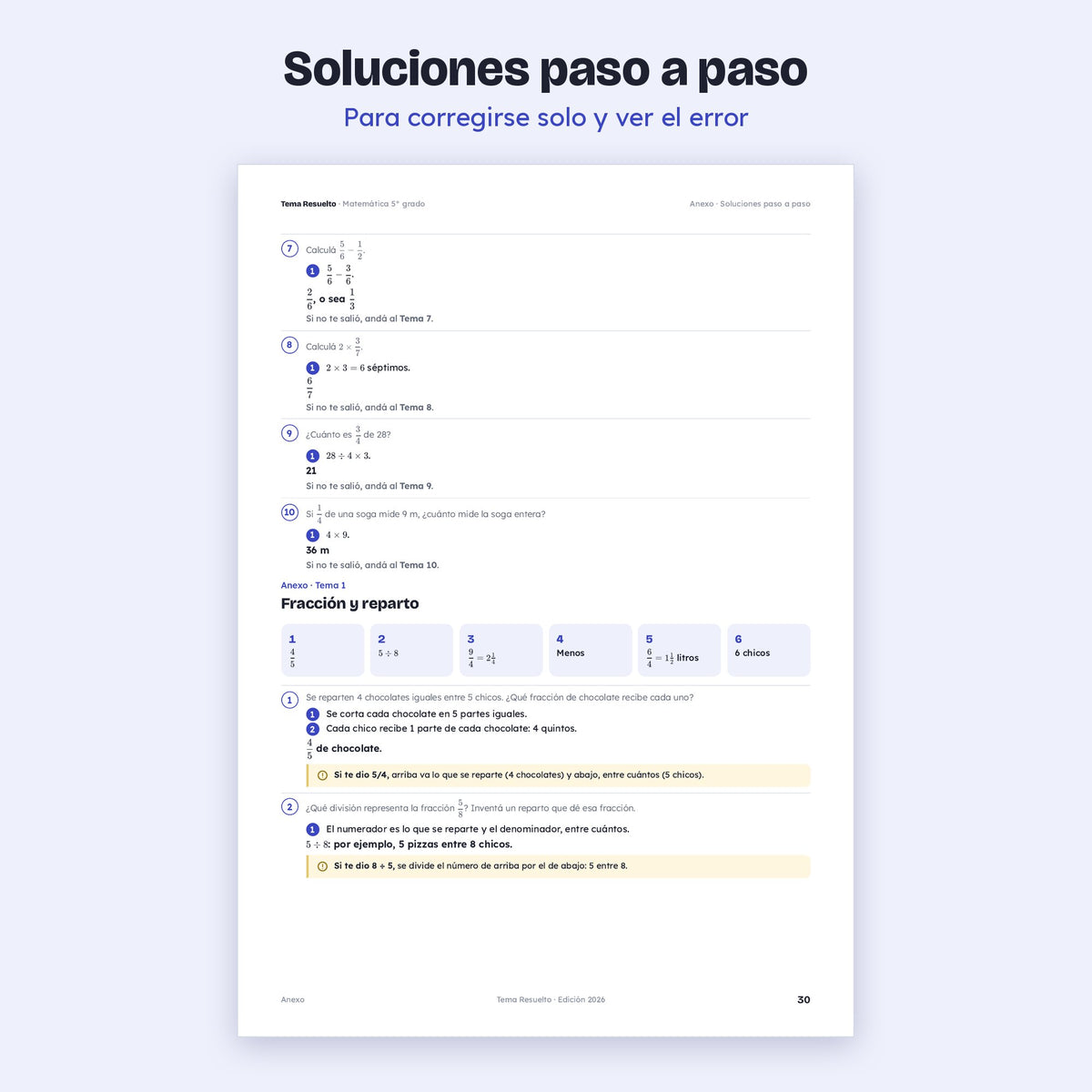 5to grado · Unidad 3: Fracciones