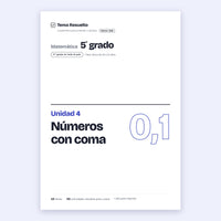 5to grado · Unidad 4: Números con coma