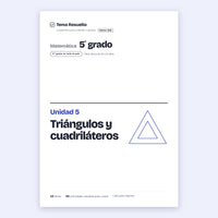 5to grado · Unidad 5: Triángulos y cuadriláteros