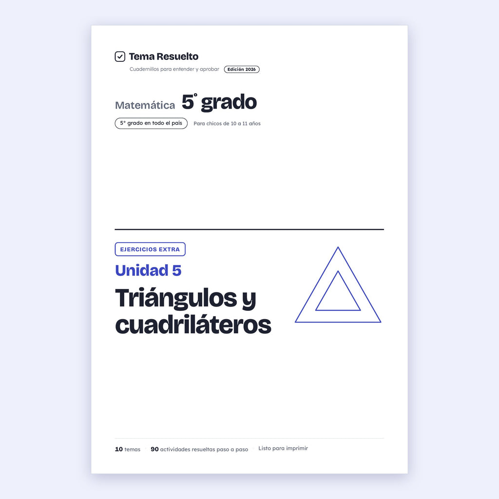 5to grado · Unidad 5: Ejercicios extra