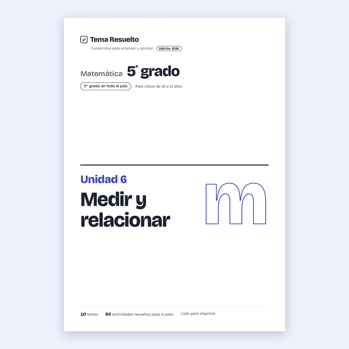 5to grado · Unidad 6: Medida y proporcionalidad