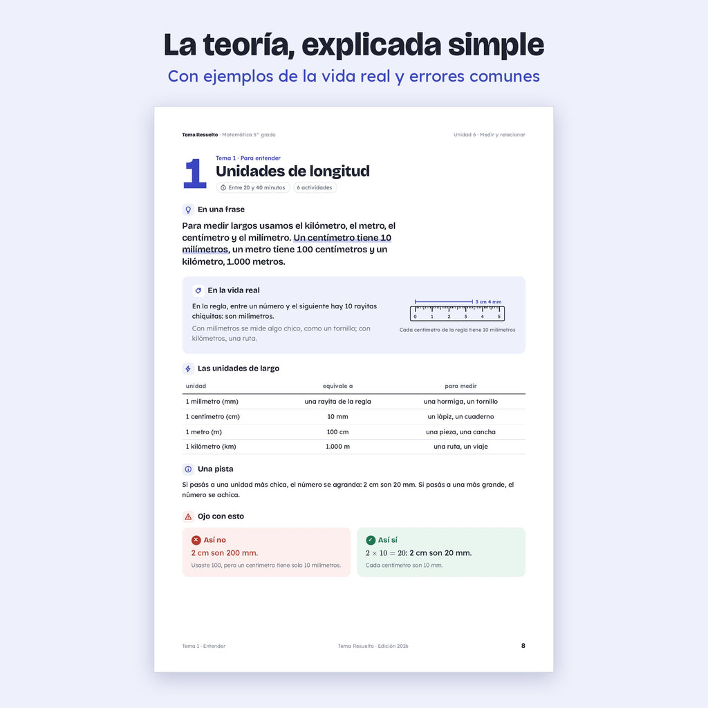 5to grado · Unidad 6: Medida y proporcionalidad