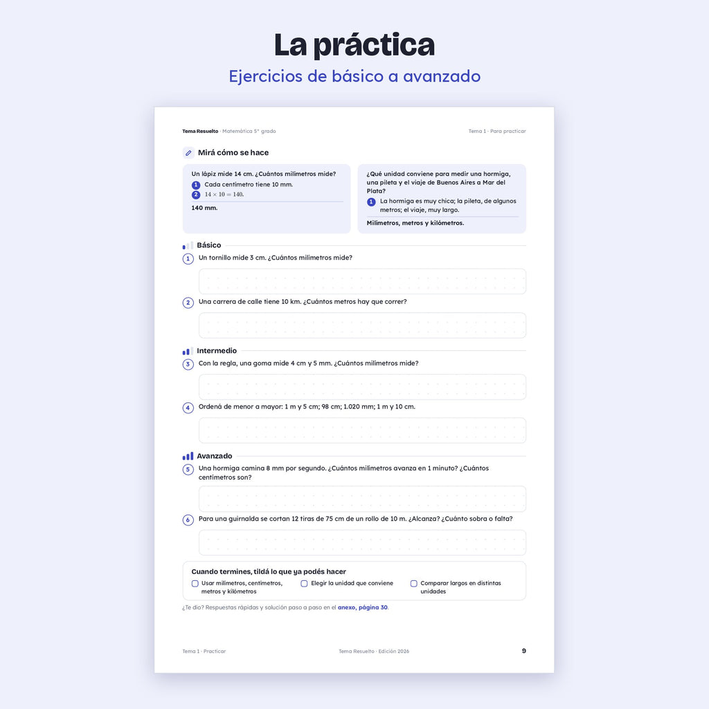 5to grado · Unidad 6: Medida y proporcionalidad