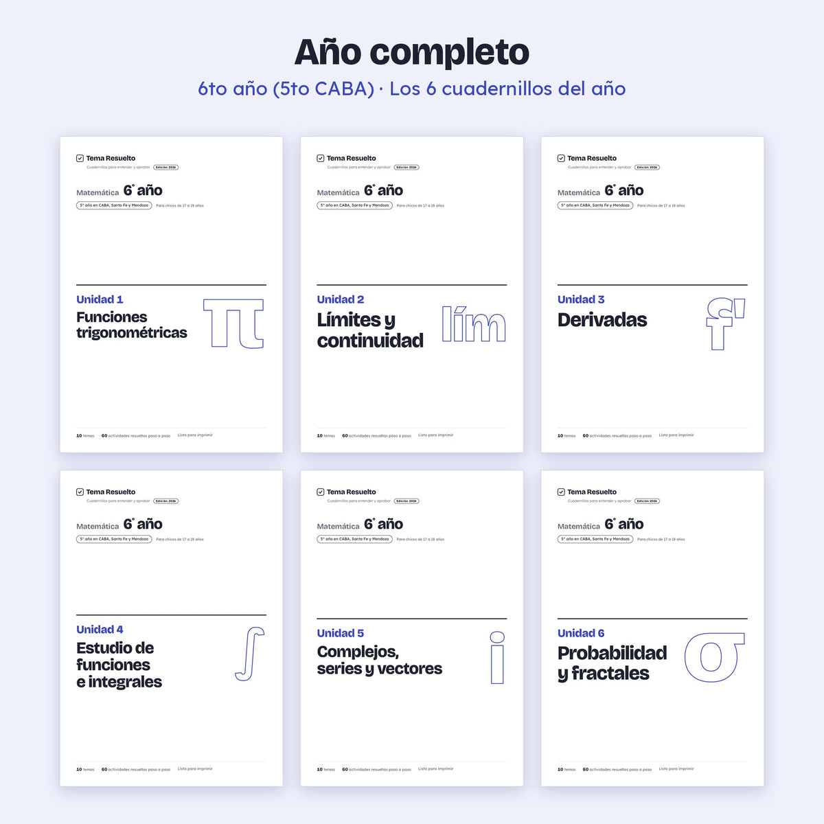6to año (5to CABA) · Año completo
