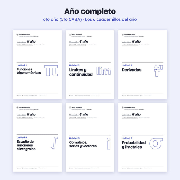 6to año (5to CABA) · Año completo