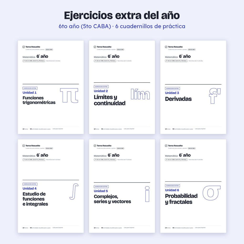 6to año (5to CABA) · Ejercicios extra del año