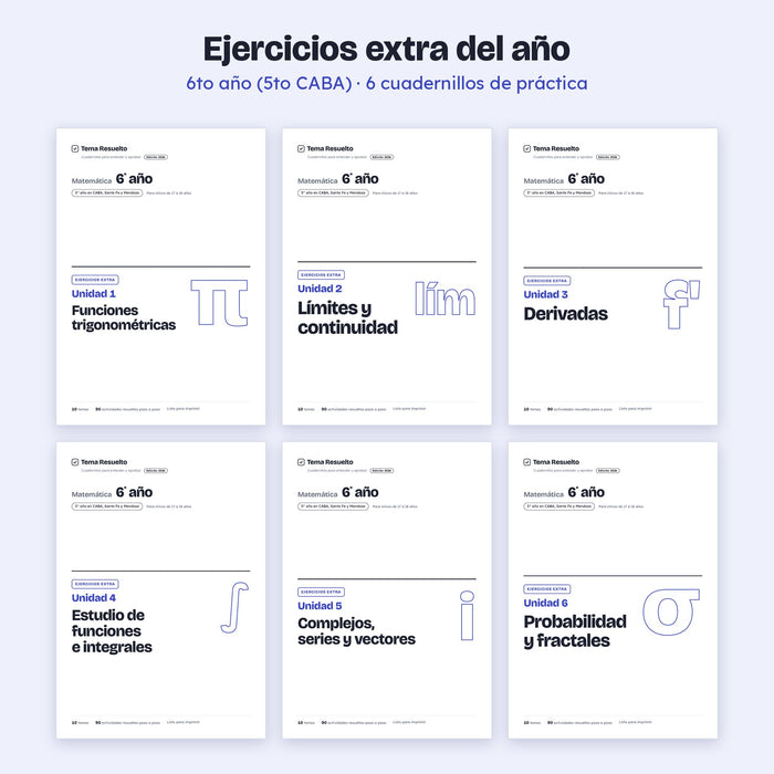 6to año (5to CABA) · Ejercicios extra del año