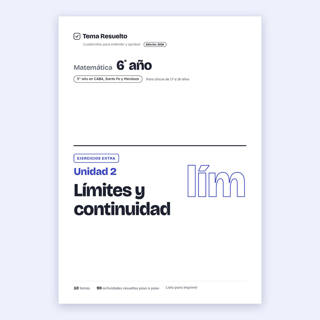 6to año (5to CABA) · Unidad 2: Ejercicios extra