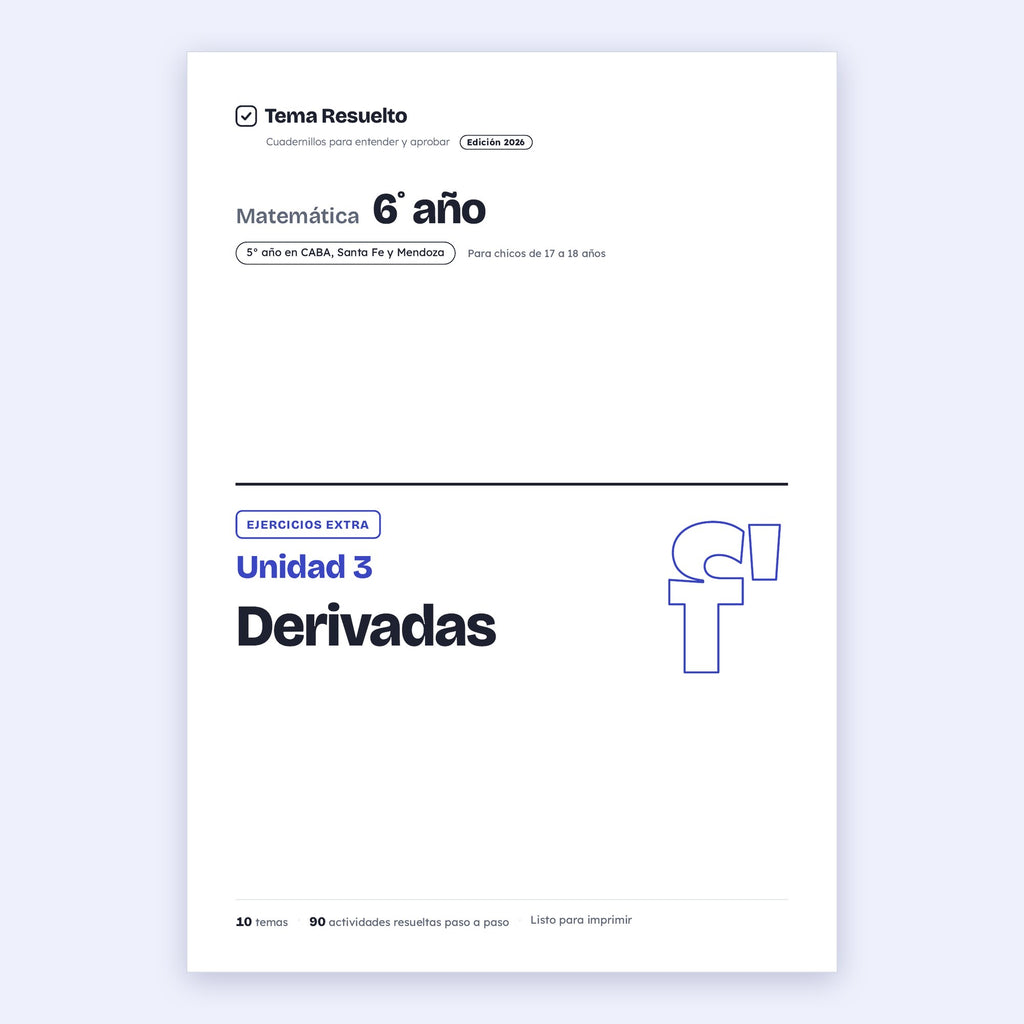 6to año (5to CABA) · Unidad 3: Ejercicios extra