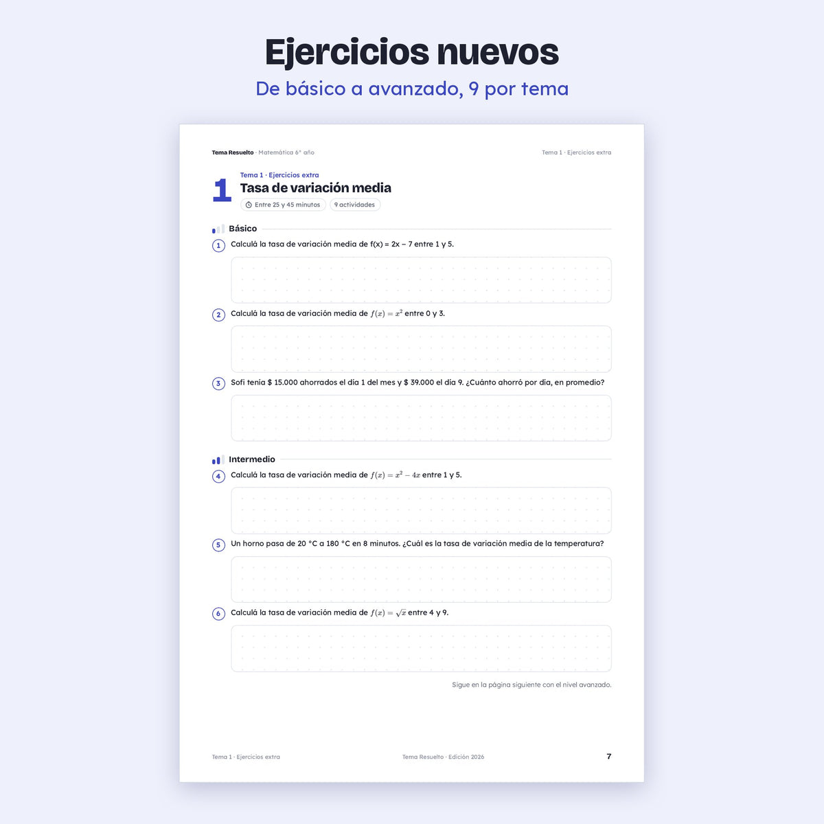 6to año (5to CABA) · Unidad 3: Ejercicios extra