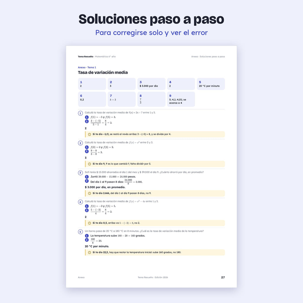 6to año (5to CABA) · Unidad 3: Ejercicios extra