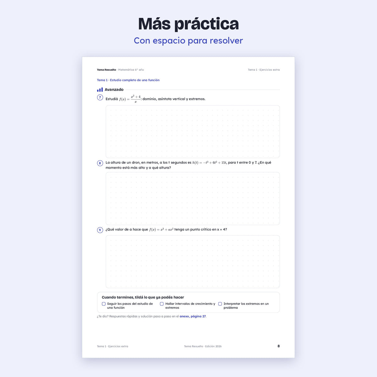 6to año (5to CABA) · Unidad 4: Ejercicios extra