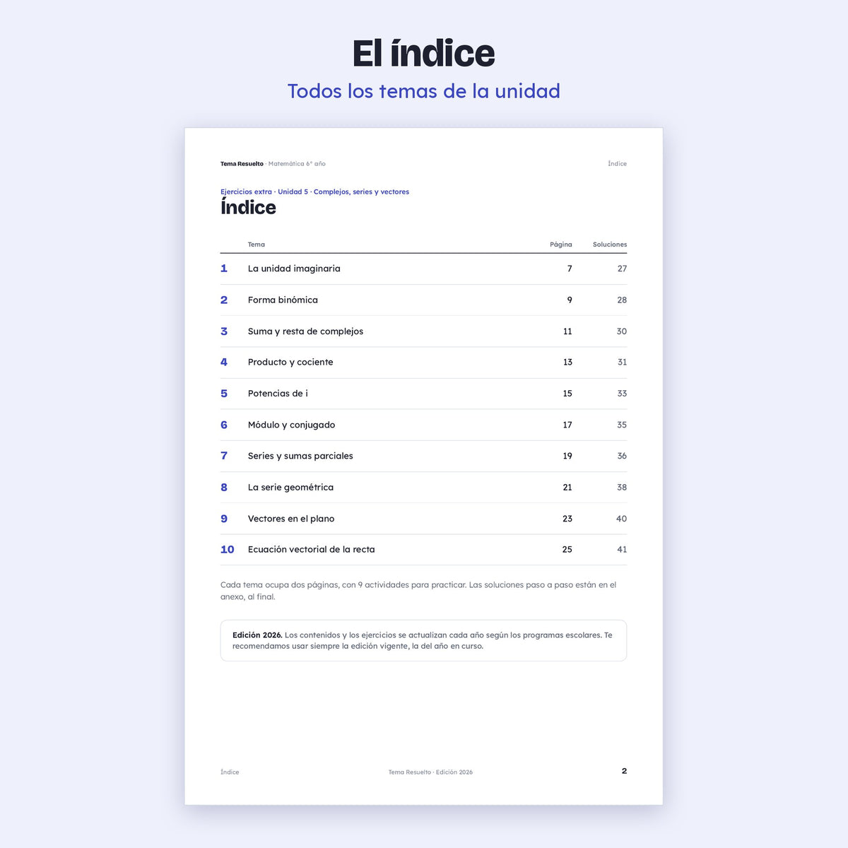 6to año (5to CABA) · Unidad 5: Ejercicios extra