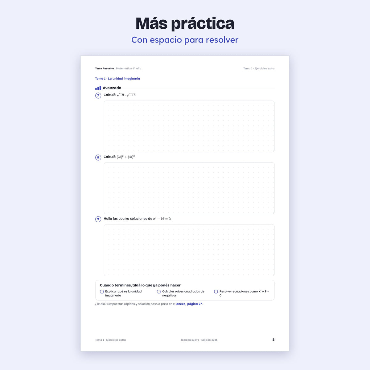 6to año (5to CABA) · Unidad 5: Ejercicios extra
