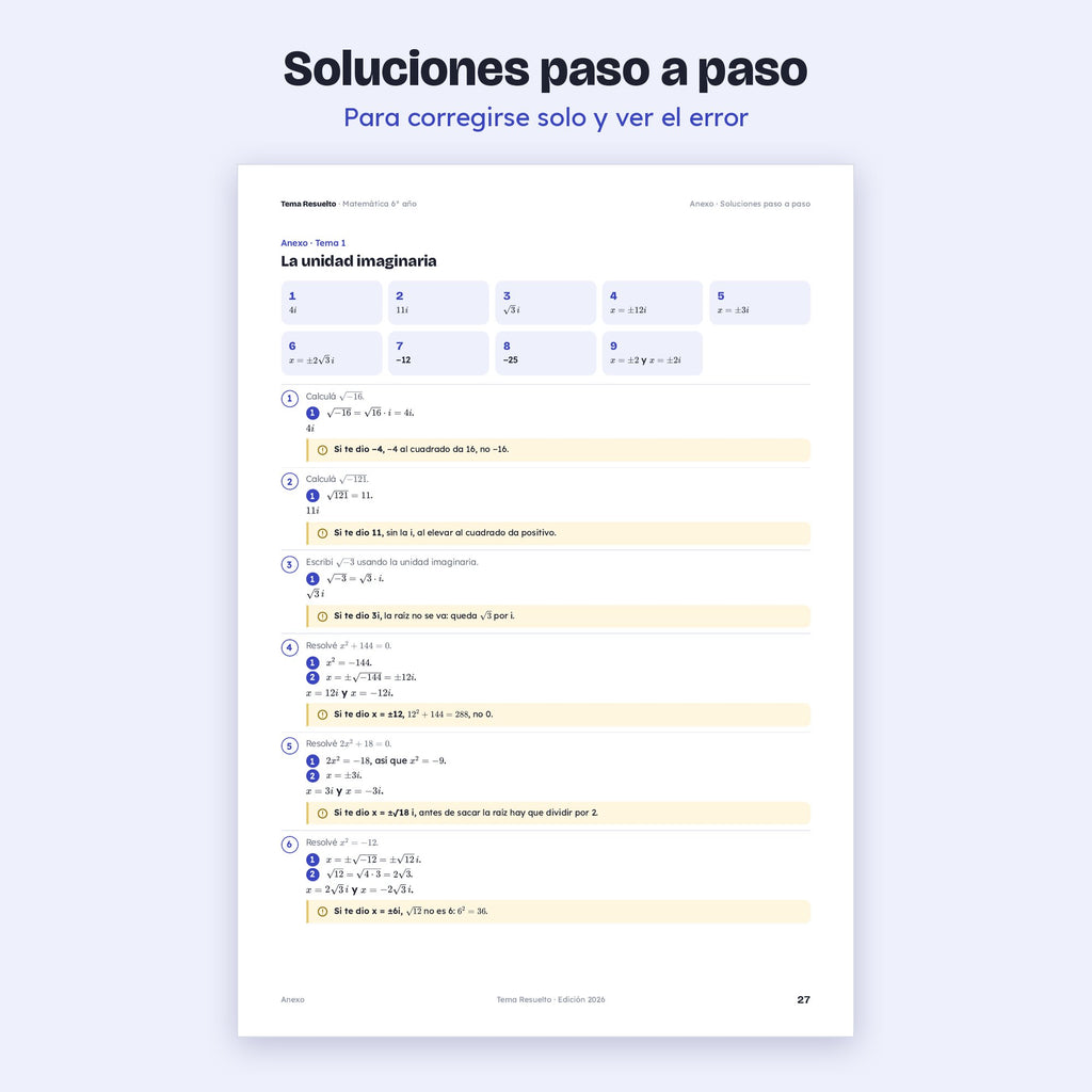 6to año (5to CABA) · Unidad 5: Ejercicios extra