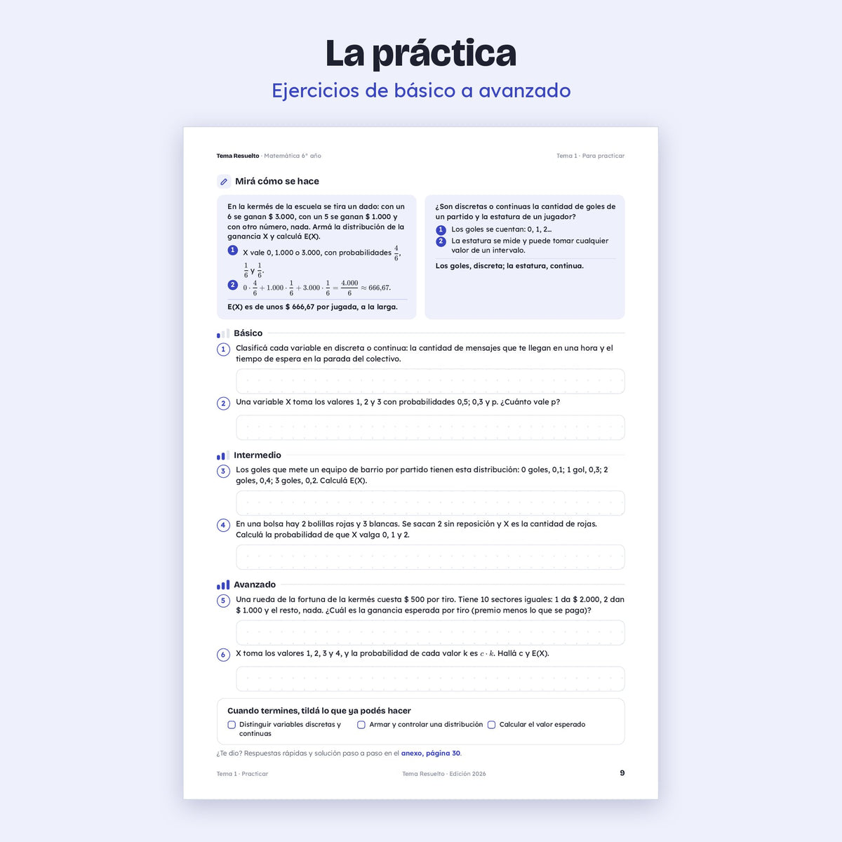 6to año (5to CABA) · Unidad 6: Probabilidad
