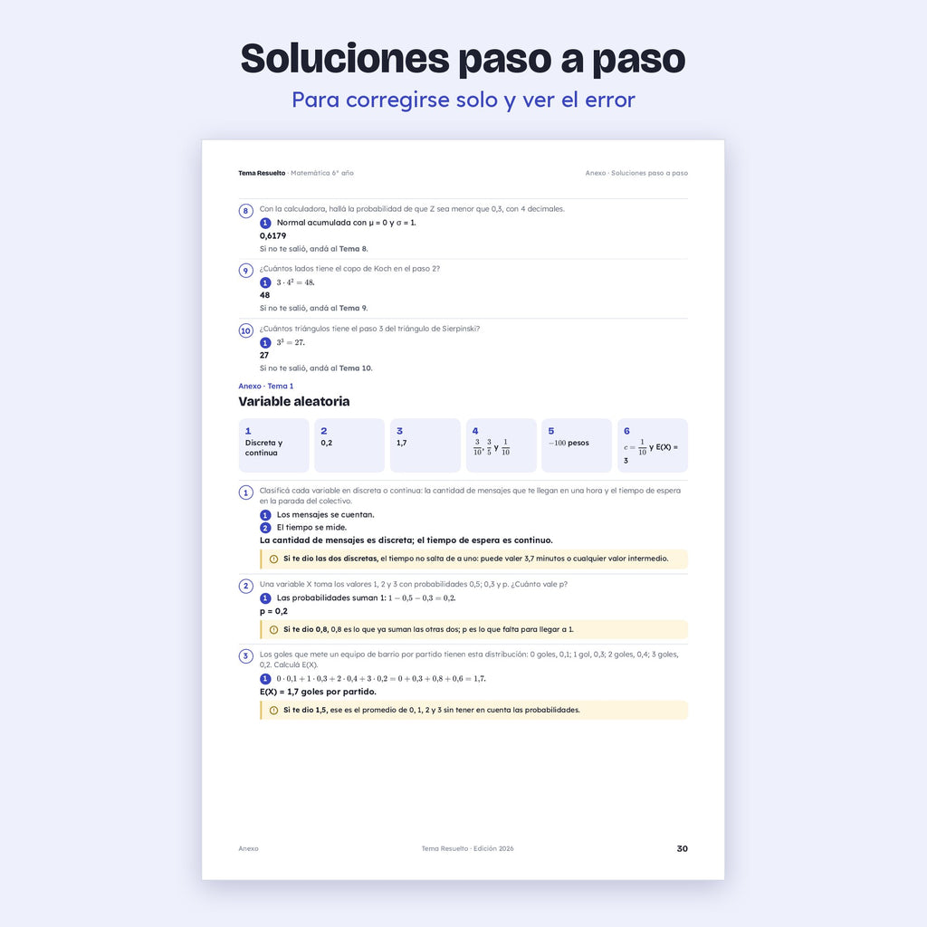6to año (5to CABA) · Unidad 6: Probabilidad