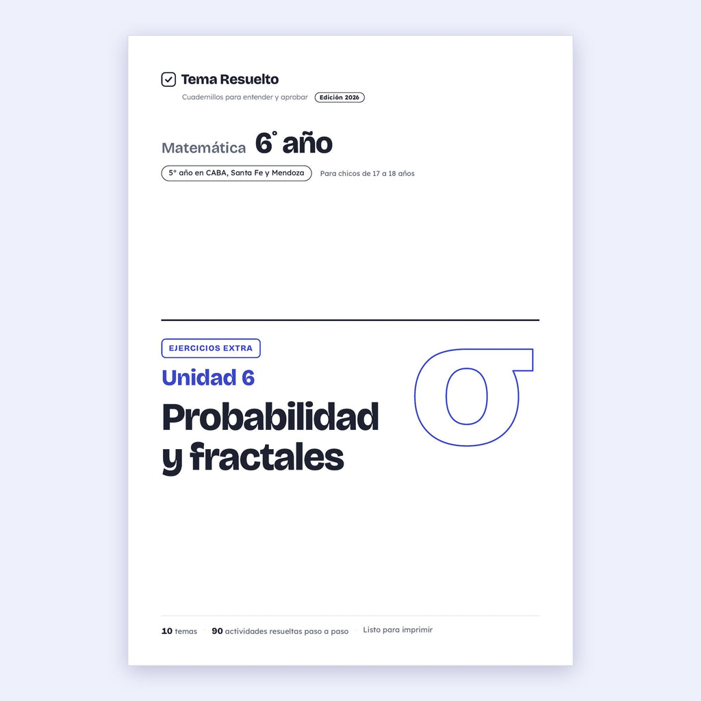 6to año (5to CABA) · Unidad 6: Ejercicios extra