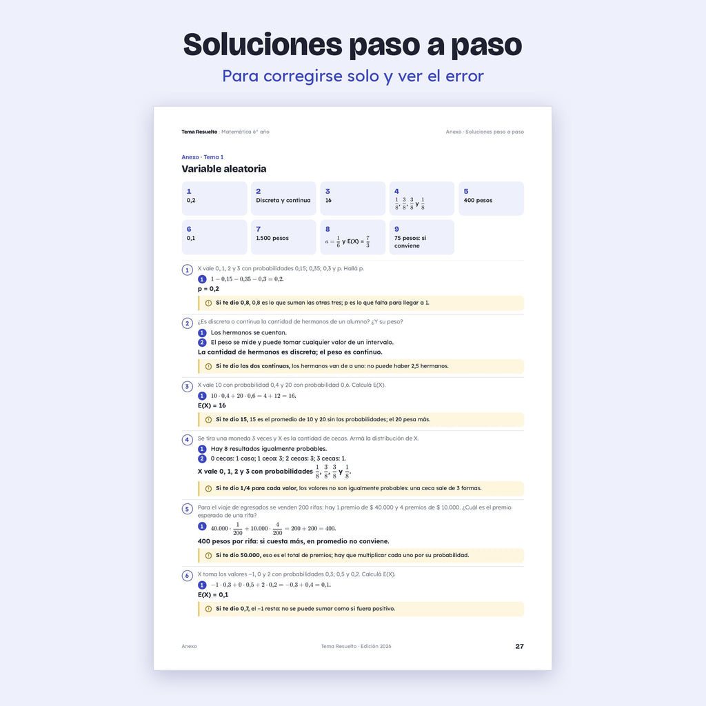 6to año (5to CABA) · Unidad 6: Ejercicios extra