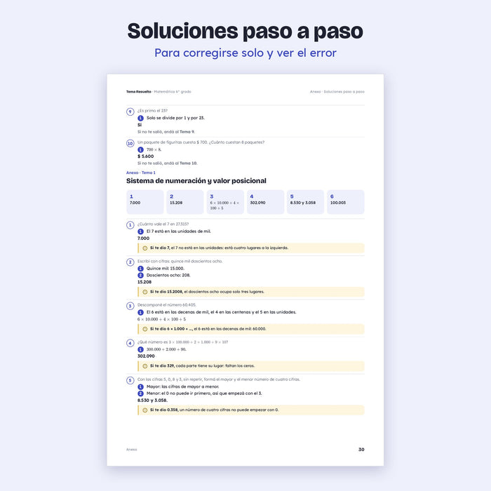 Soluciones paso a paso