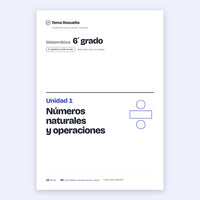 6to grado · Unidad 1: Naturales – Portada