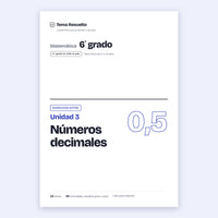 6to grado · Unidad 3: Ejercicios extra – Portada