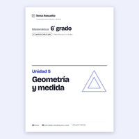 6to grado · Unidad 5: Geometría – Portada