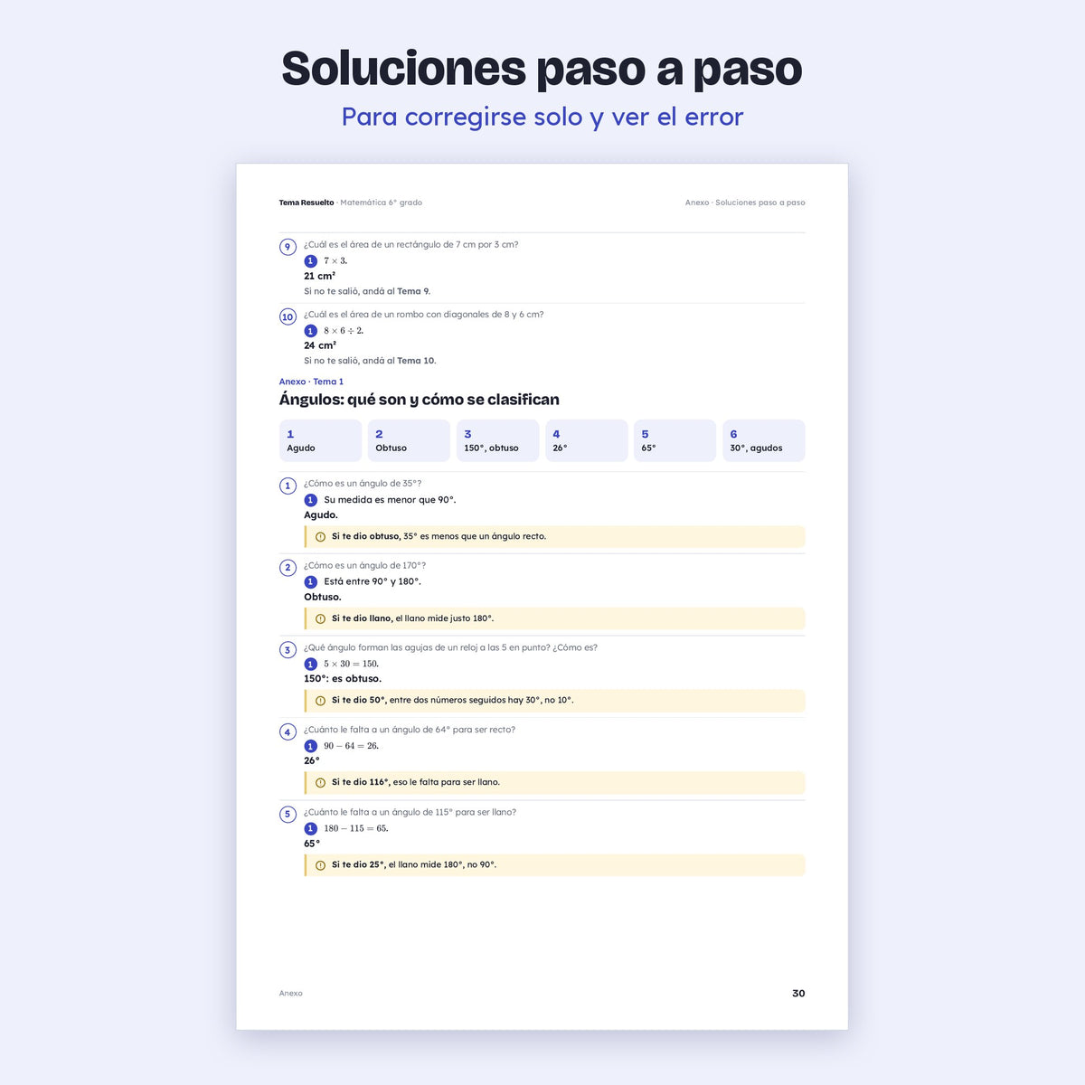 6to grado · Unidad 5: Geometría – Soluciones paso a paso