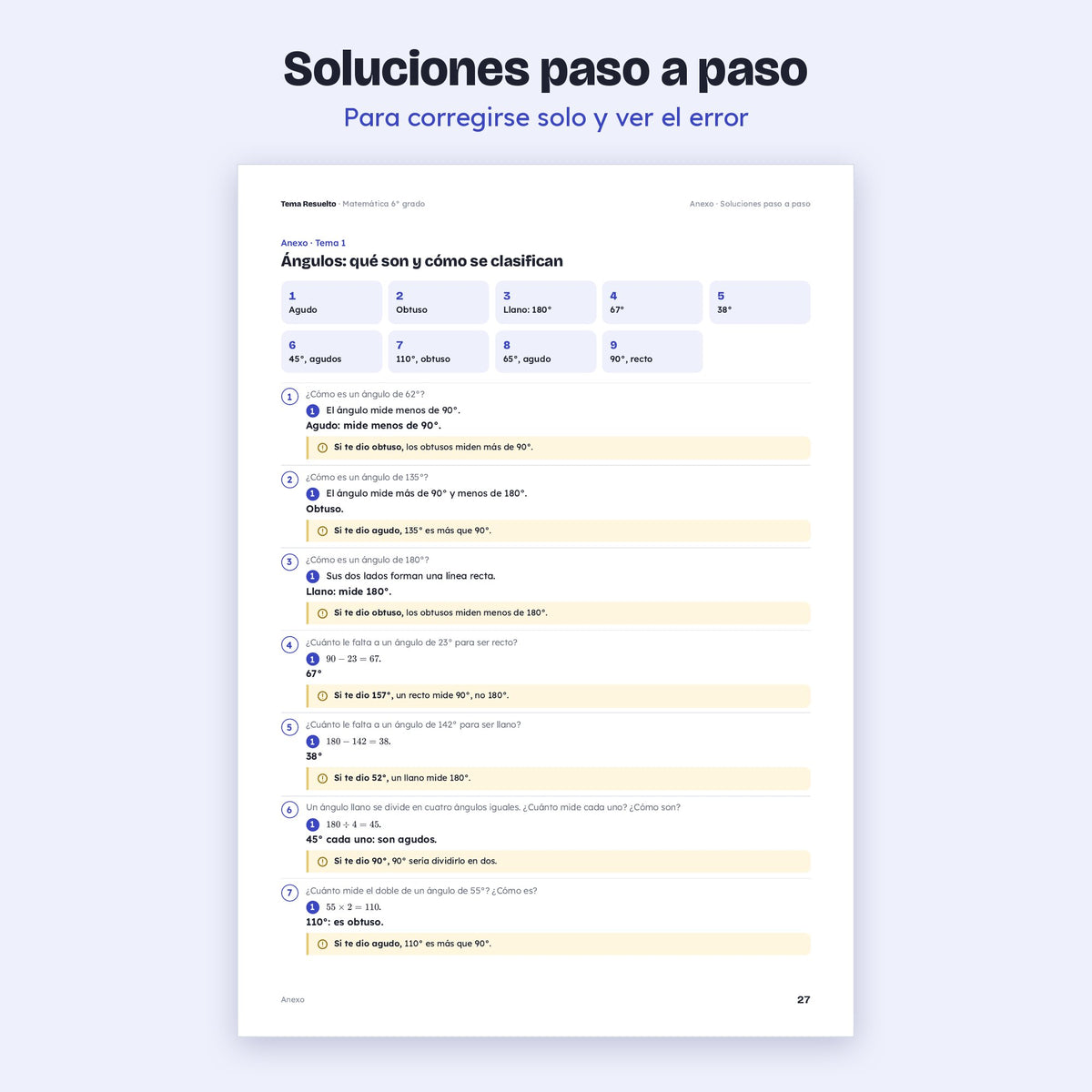 6to grado · Unidad 5: Ejercicios extra – Soluciones paso a paso
