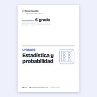 6to grado · Unidad 6: Estadística y probabilidad – Portada